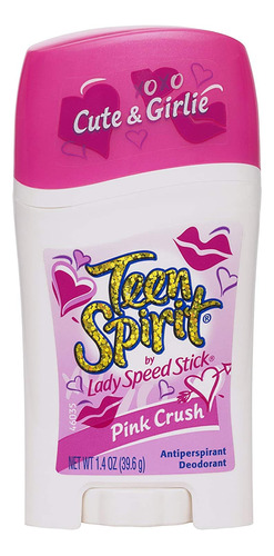 Teen Spirit Desodorante Antitranspirante, Pink Crush, 1.4 O.