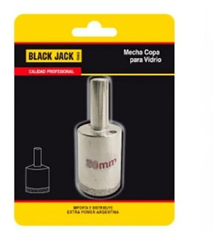 Mecha Copa Diamantada P/vidrio Mármol 20mm Black Jack J726