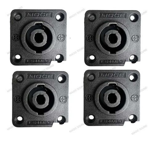 25 X Conectores Speakon Hembra Para Empotrar Profesional