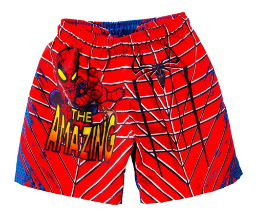 Short Para Niños De Spiderman - Hombre Araña