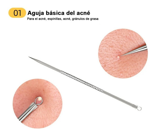 Extractor Removedor Acne Espinillas Limpia Comedones 12cm