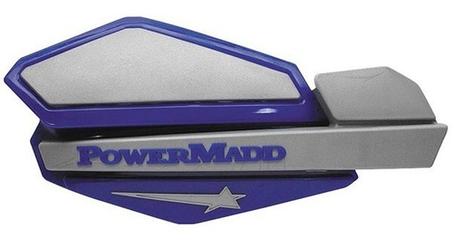 Cubre Puño Protector Manos Azul Gris Powermadd Star Juri Atv