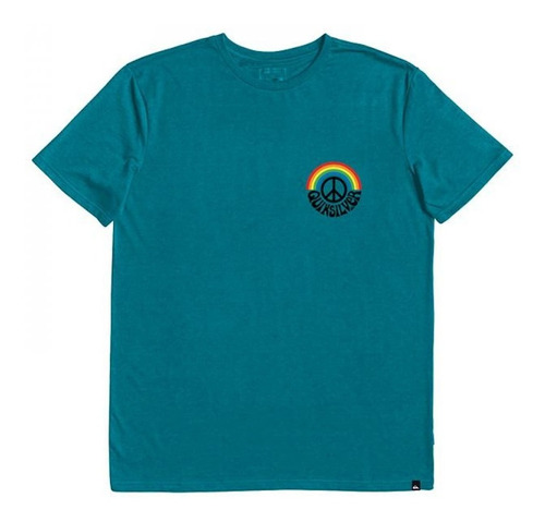 Remera Quiksilver Manga Corta Hombre Og Rainbow