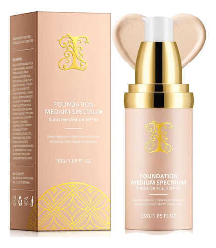 Base 4 En 1 Espectro Medio Con Spf 50+, Base Hidratante Que