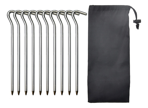 Estacas De Aluminio Para Tienda De Campaña, 10 Unidades, 180