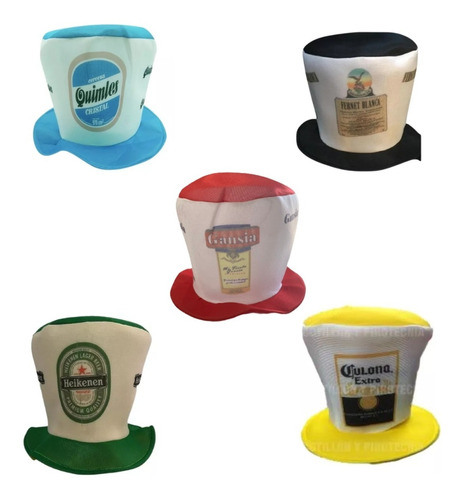 Galeras Tela Cerveza X10 Gorro Galeron Cotillon Carioca