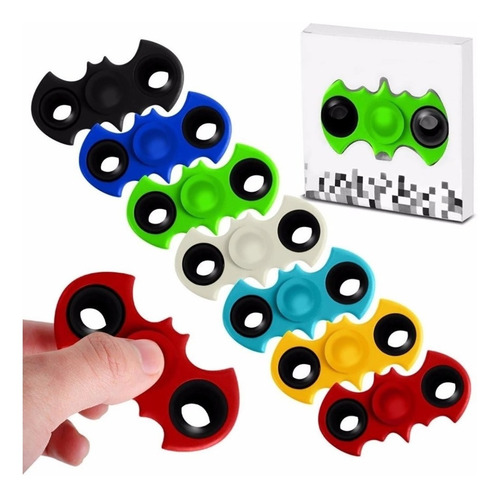 7 Spinner Estilo Batman Antiestres Hand Fidget Varios Colors