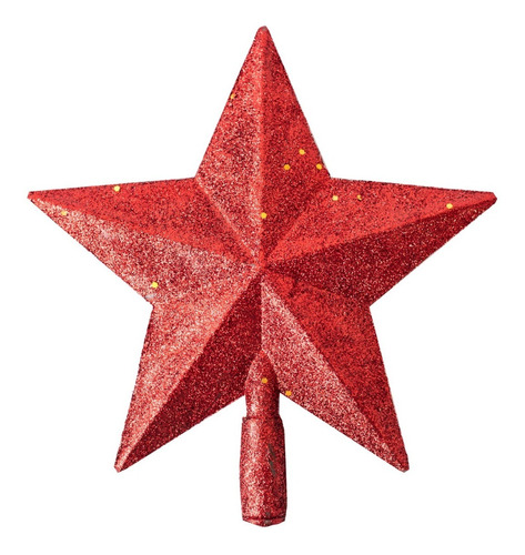 Estrella Puntal Dorado 15cm Para Arbol De Navidad 
