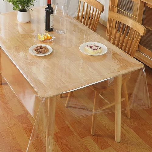 Toalha Mesa Plastico Transparente Pvc 1,00x1,40 - 0,20mm