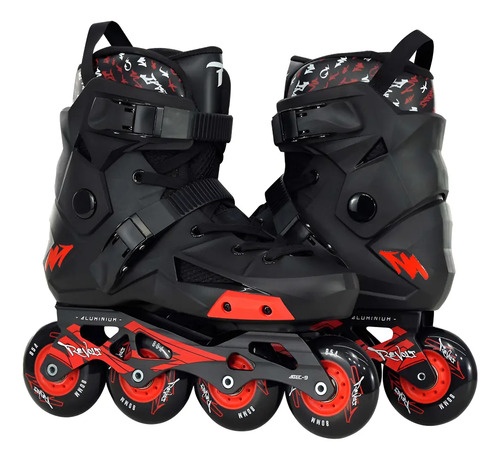 Patins Traxart Freestyle Revolt Cor Preto Tamanho Das Rodas 8 Cm Tamanho Dos Patins #8 - 39/40