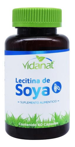 Lecitina De Soya Suplemento Vidanat 60 Caps