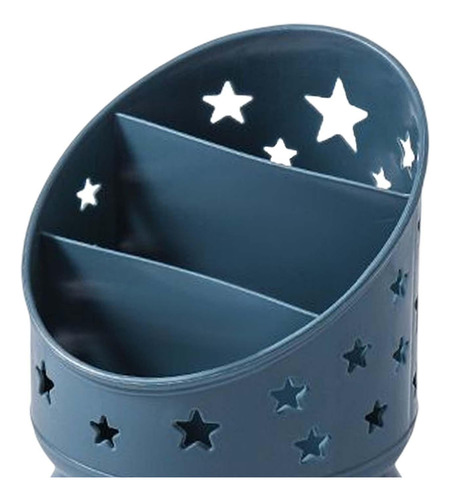 Soporte Para Lápiz De Escritorio, Soporte Para Brochas Azul