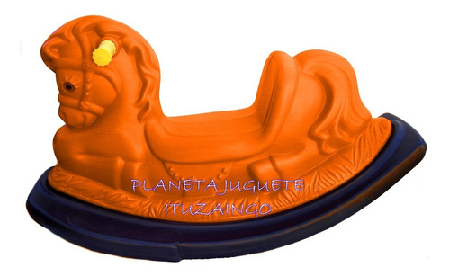 Imagen 3 de 3 de Caballito Mecedor Super Grande Rodacross Plastico Planeta
