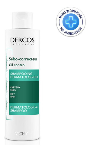  Shampoo Tratamiento Sebo Corrector Vichy Dercos 200ml