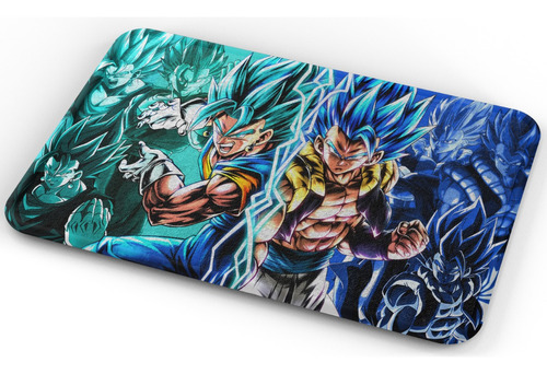 Tapete Dbz Vegetto Y Gogeta Blue Baño Lavable 50x80cm