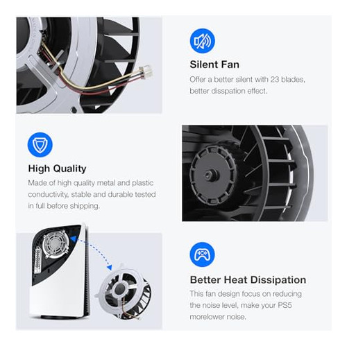 Pack De Ventiladores De Enfriamiento Para Ps5 - Mejora Tu Ju