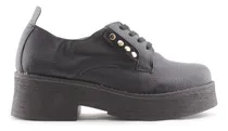 Comprar Zapato Acordonado Plataforma Mujer Dama Tachas 1230 Cshoes