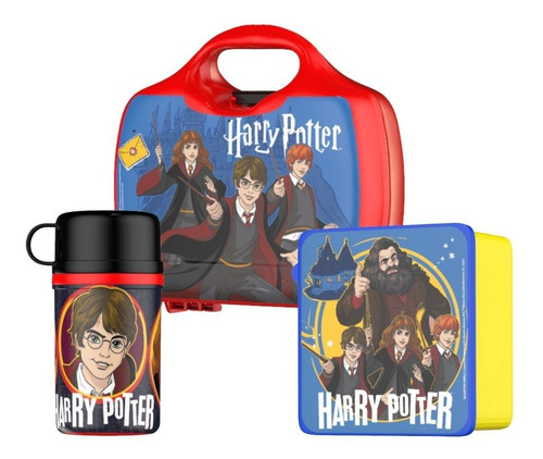 Lunchera + Cantimplora + Caja Vianda Harry Potter Original