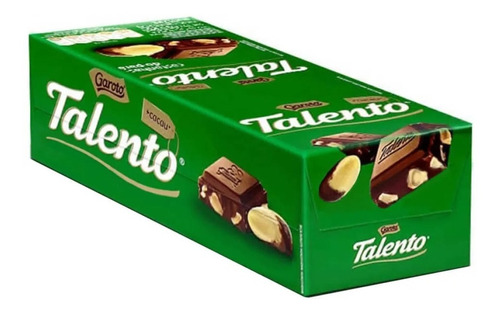 Chocolate Mini Talento Castanhas Do Pará 25g Caixa C/15