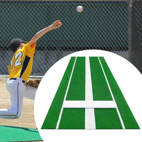 Mat De Lanzamiento De Softball Mat De Verde 92x305cm