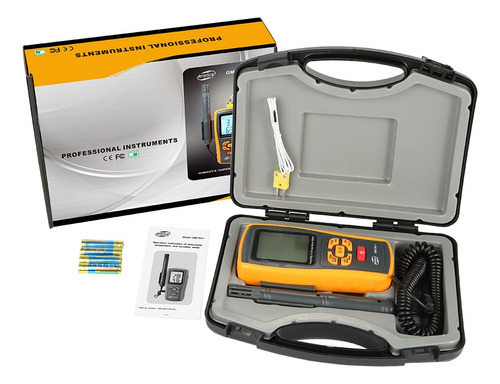 Termohigrómetro Profesional Con Sonda Y Termopar Gm1361+