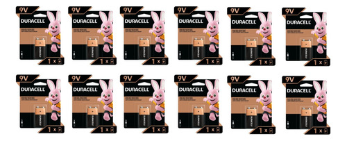 Duracell Bateria 9v Pack X 12unidades