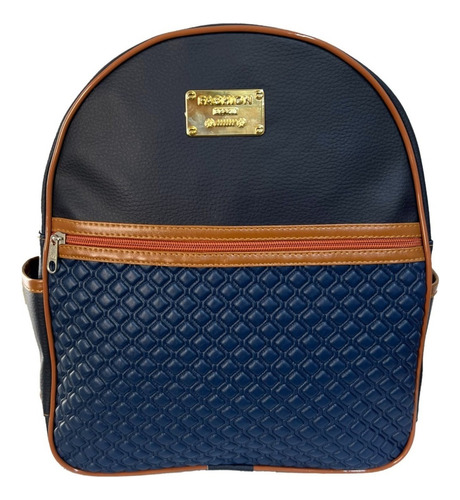 Mochila Feminina Casual Estilosa Cor Azul-marinho