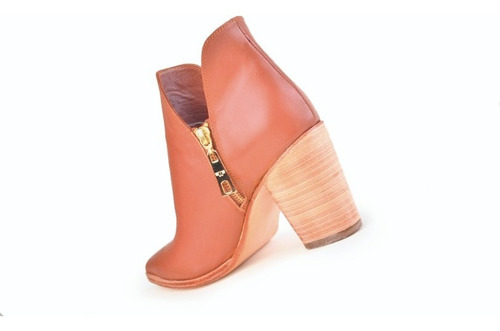 Imagen 7 de 8 de Botines Botinetas Botas De Mujer De Cuero Bonn - Ferraro