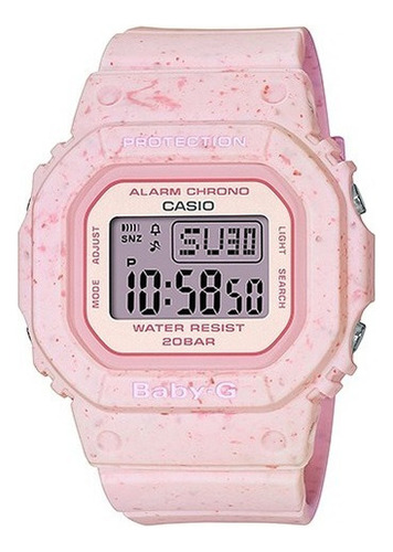 Reloj Mujer Casio Baby G Bgd-560cr 4d Caja 40mm - Impacto Color de la malla Rosa