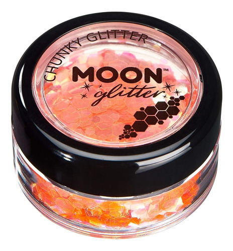 Brillo Iriscente Grueso De Moon Glitter - 100% Brillo Cosme