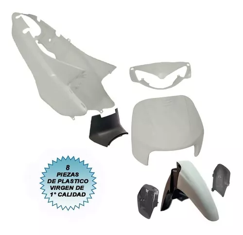 ventilación rodear Verter Kit Plasticos Carenado Moto Zanella Zb 110 G4 Para Pintar D