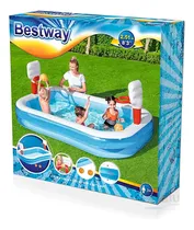 Comprar Piscina Compacta De Tono Multicolor Y+banderitas Adhesivas