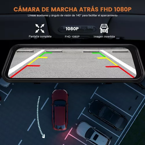 Video Camara Automovil Para Carro Pantalla Tactil 9,66 Inch