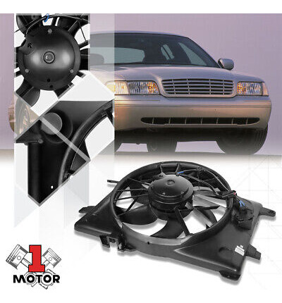 Radiator Cooling Fan Assembly For 00-02 Crown Victoria/g Oak