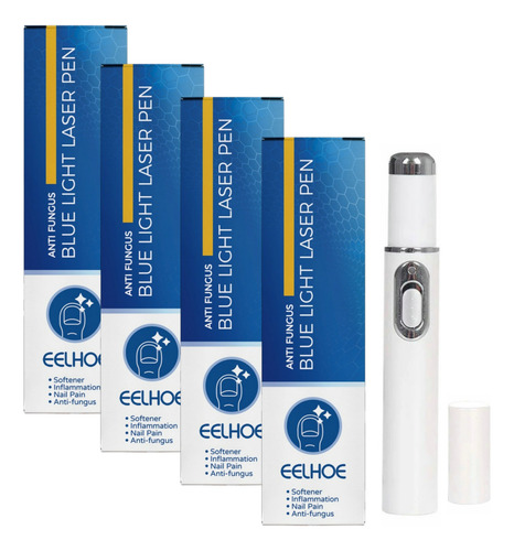 4×pluma Hongos Uñas Calientes Pluma Láser Luz Azul