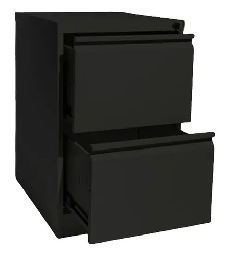 Archivero Metalico De 2 Gavetas Color Negro