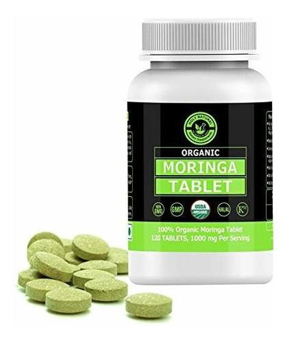 Paprika - Organic Moringa Tablet 1000mg Per Serving, 120 Tab