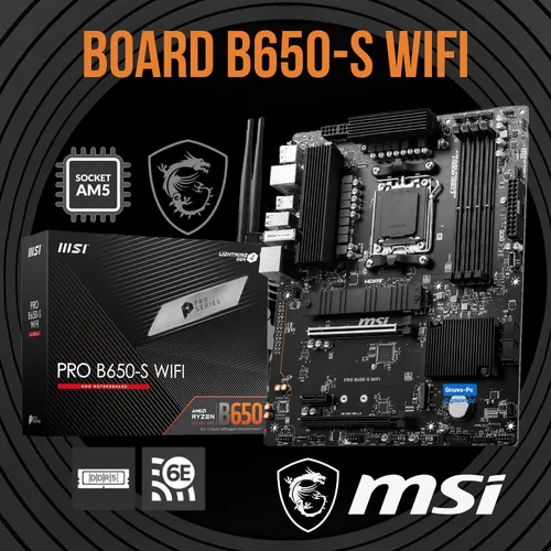 Mother Board Gamer B650 S Msi Wifi 6 6e Amd Am5 Ryzen Ddr5