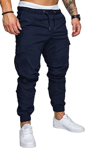 Pantalón azul hombre store