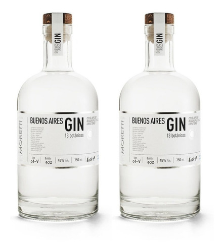 Gin Buenos Aires 750 Ml X2 - Zetta Bebidas