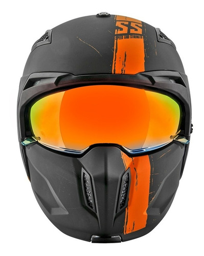 Imagen 2 de 6 de Casco Speed & Strength Ss2400 3en1 Abierto 3/4 Integral