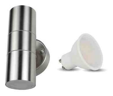 Lámpara Led Aplique Doble Punta Decorativa Exterior/int.2x3w