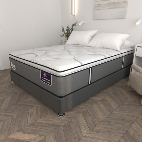 Colchón Individual Serta Tecnologia Natural Foam Con Resortes Individuales, Soport De Alta Densidad Y Máximo Confort Fresco Y Suave