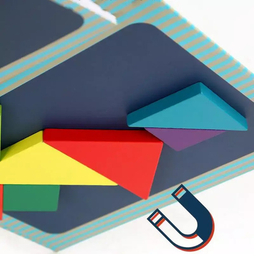 Set 2 Rompecabezas Magnéticos Tangram Educativos Para Niños