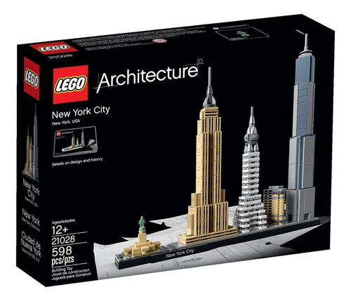 Set de construcción Lego Architecture New York City 598 piezas  en  caja