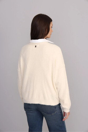 Sweater Mujer Liso Basico Tejido De Punto Maia Yagmour