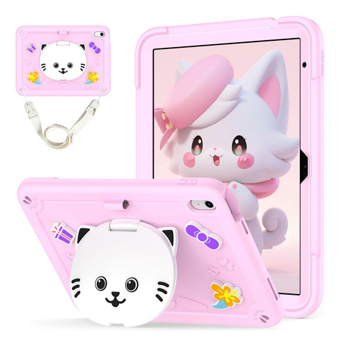 Funda Para iPad 11th/10th Generación A16 2025/10.9inch 2022 Color Rosa