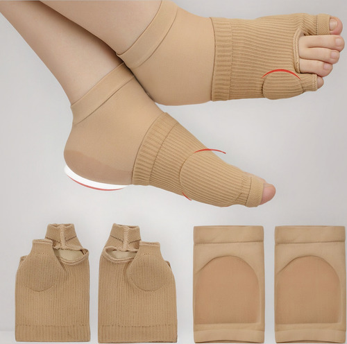 1 Par Almohadillas Para Dedos Con Calcetines Talón (l)