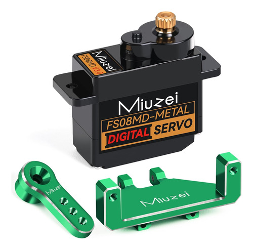 Miuzei 0.42 Oz Micro Servo Motor Digital Rc Servo Metal Gear
