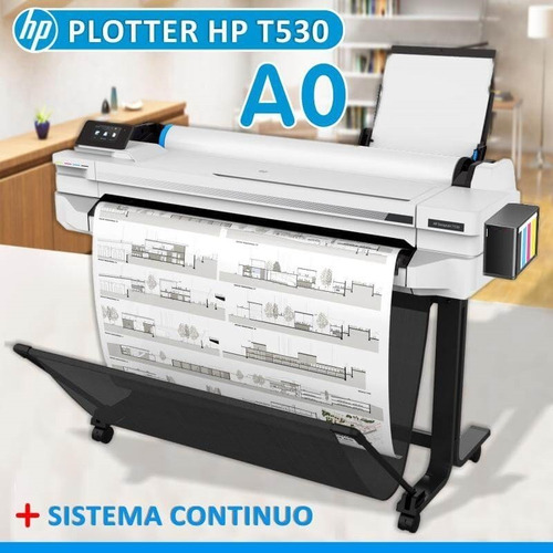 Plotter Hp T530 90cm A0-a4 Sistema Continuo Garantía 1 Año